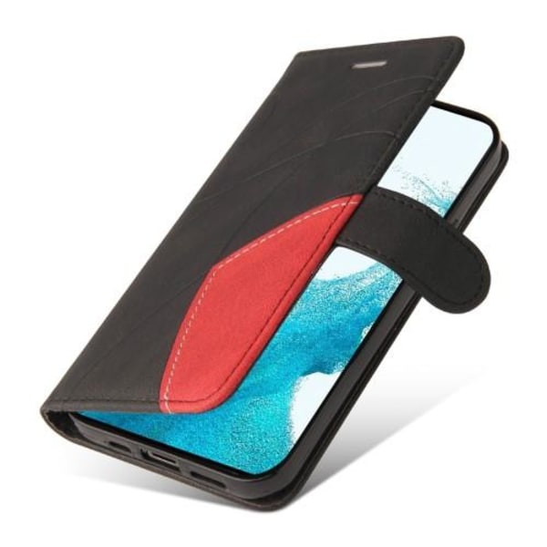 Til Samsung Galaxy S23+ (Plus) KT Series-1 Dobbeltfarve - Sort/Rød Black