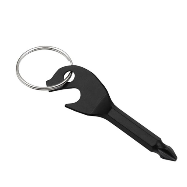 Kannettava pullonavaaja Key Design Mini Phillips - ruuvimeisseli Black one size