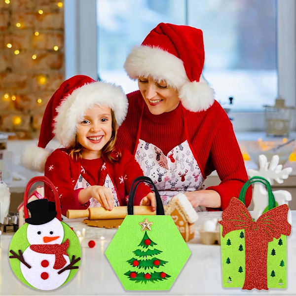 Christmas Sweets Cookies Bag Julegavegavepose - Julemanden Red