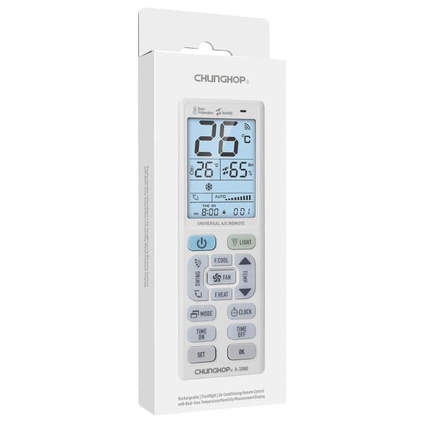 Fjärrkontroll CHUNGHOP K-3308E Universal Ersättning luftkonditionering AC Vit