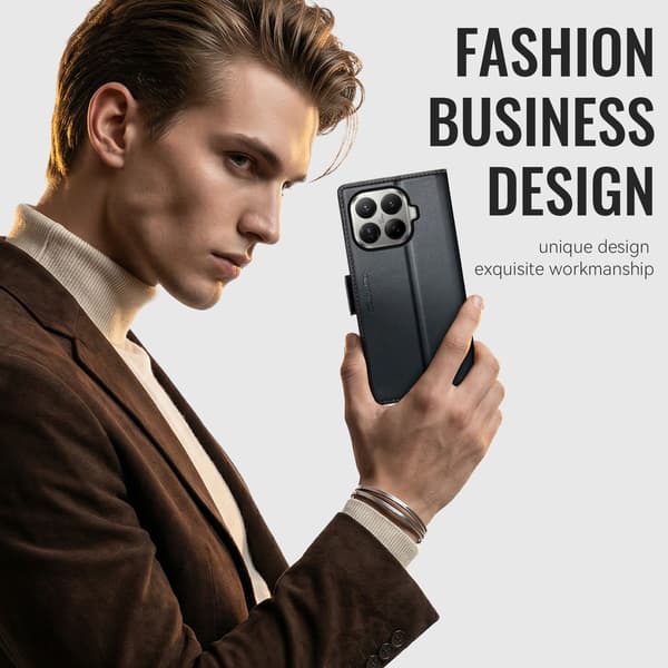 CASEME Til Xiaomi 17T Lommebokdeksel Black