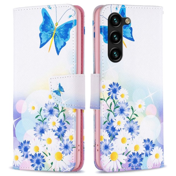 Samsung Galaxy S24+ Lompakkotelineen kotelo Kuviollinen puhelimen kansi Multicolor
