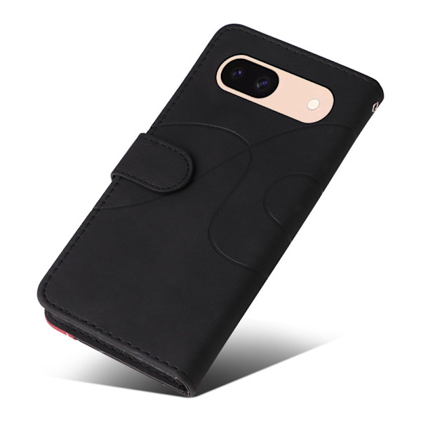 Til Google Pixel 8a KT-serie-1 dobbeltfarve Black