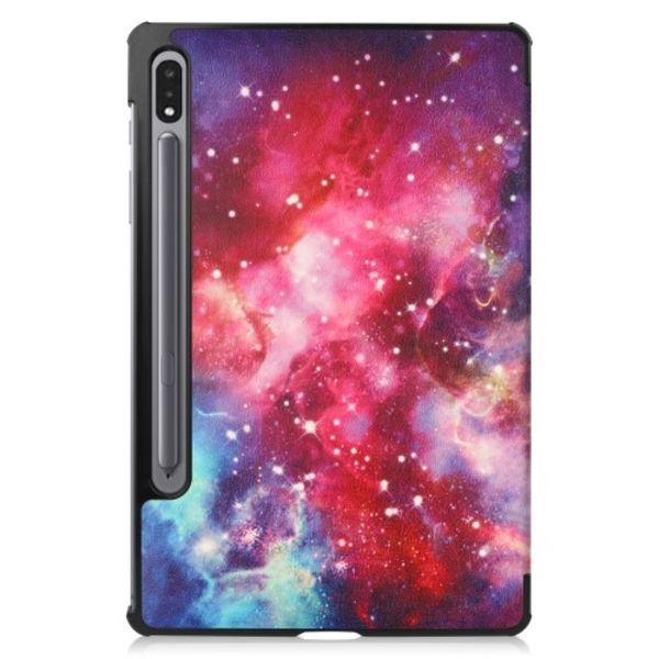 Kolmen taittotelineen älykotelo Samsung Galaxy Tab S10+ (S10 Plus) -puhelimelle Multicolor