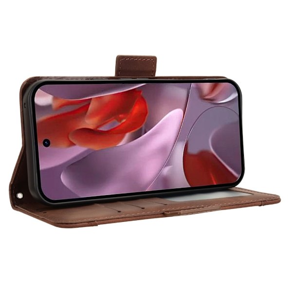 Wallet Stand Telefontaske til Google Pixel 9A Brown