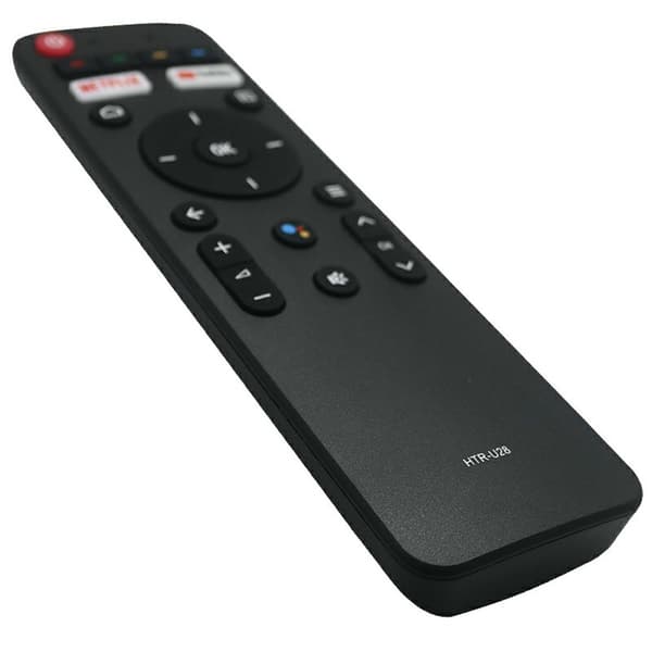 Fjernkontroll utskiftning HTR-U28 for Haier TV stemmestyrt Black