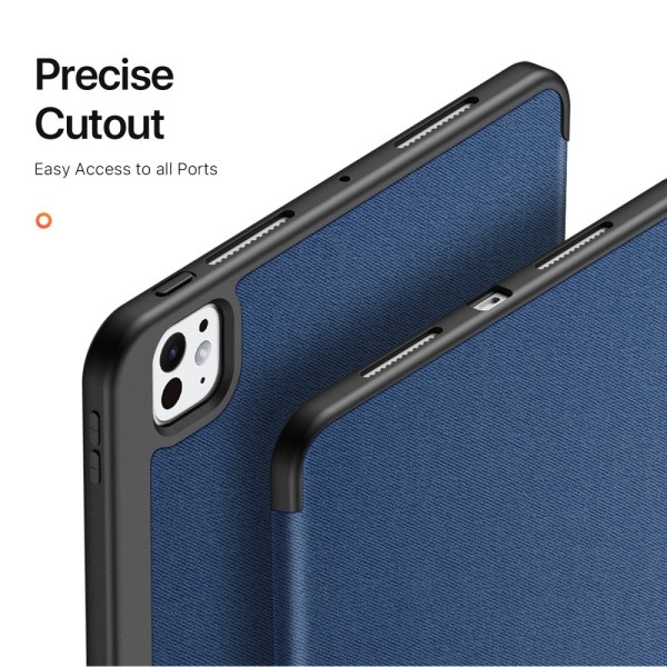 DUX DUCIS Domo iPad Pro 11 (2024) fodral Tri-Fold - Blå Blå