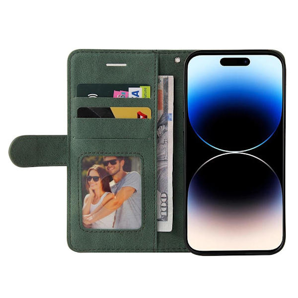 KT Plånboksfodral till iPhone 15 Pro - Grön Grön