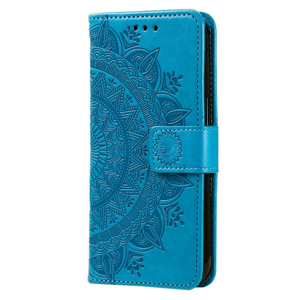 Preget totem mobildeksel for Samsung Galaxy A37 5G blå