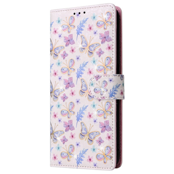 Till Samsung Galaxy A35 Plånboksfodral Blommor multifärg