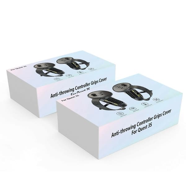 1 par til Meta Quest 3S Controller Silikone Case Anti - Slip Anti - Drop Grip Cover Black