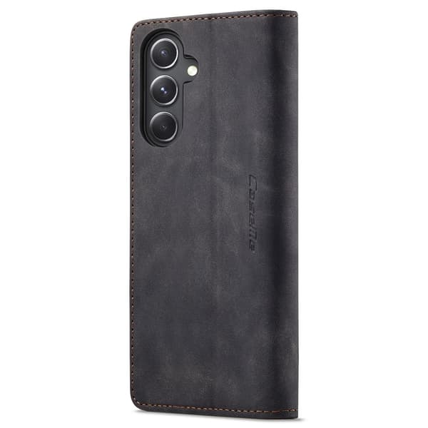 CASEME Retro Lommebok Etui for Samsung Galaxy S23 FE Black