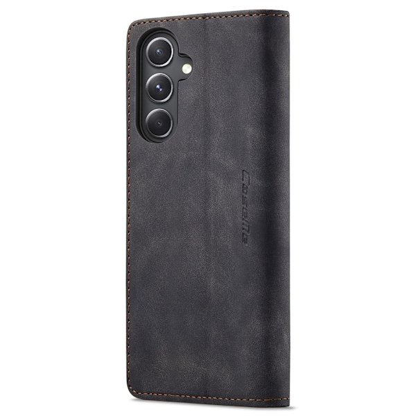 CASEME Retro Lompakkokotelo Samsung Galaxy S23 FE Black