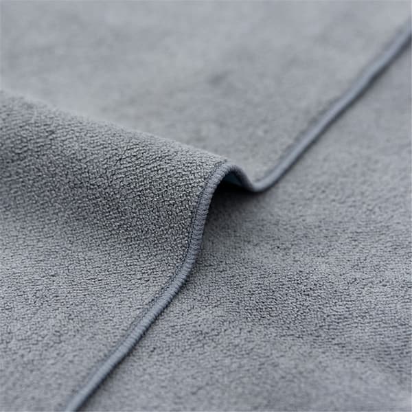 2 st 30x40CM WOLFBOX Korallfleece + Mocka Rengöringsduk Bilrengöringsduk grå