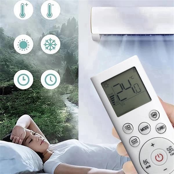 Fjärrkontroll Ersättning för RCH-RSY2-0 för Hisense Air Conditioner Vit