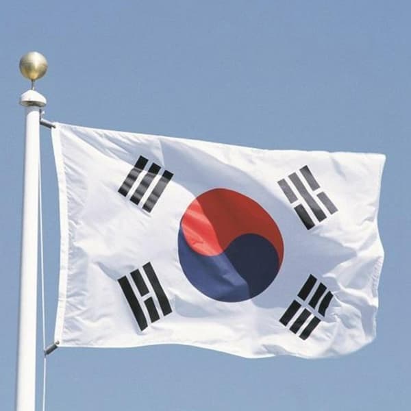 Sør-Korea Flagg 90x150 cm banner utendørs innendørs festdekorasjon Red