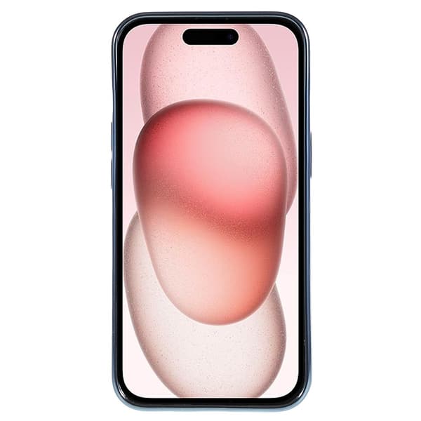 Til iPhone 15 TPU Etui Elektroplating Rynket Ujævn Telefon Cover - Blå Blue
