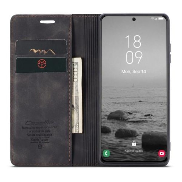 CASEME Retro Pung Taske til Samsung Galaxy S23 - Sort Black