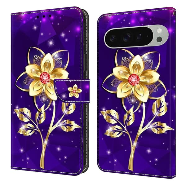 För Google Pixel 10 Pro XL Plånboksfodral Mönstertryckt PU-läder Flip Stativ Mobilfodral multifärg