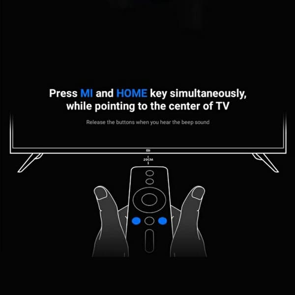 Fjernkontroll Erstatning for XMRM-M2 Xiaomi TV Stemmefunksjon Black