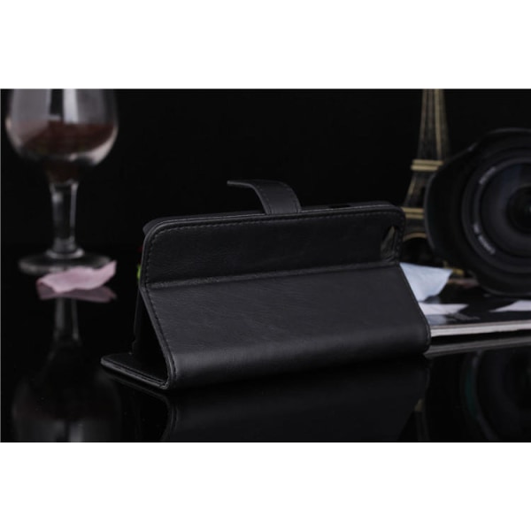 iPhone 6/ 6s Retro Lommebok-deksel/deksel - Svart Black