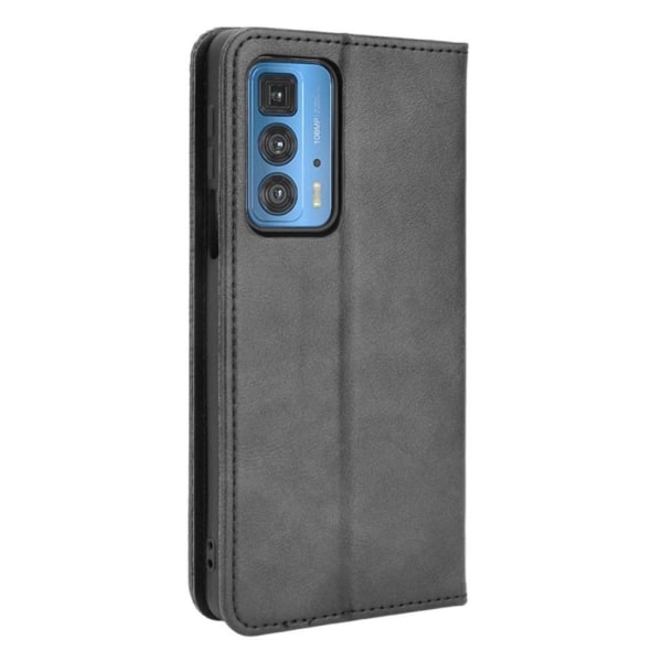 Wallet Stand Flip-telefontaske til Motorola Edge 20 Pro - Sort Black