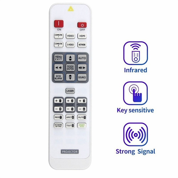 Fjernkontroll Erstatning for BENQ Projector White