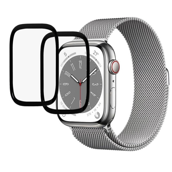 Apple Watch Series 8/7 41mm Täysi peittävä Näytönsuoja 2 kpl Transparent