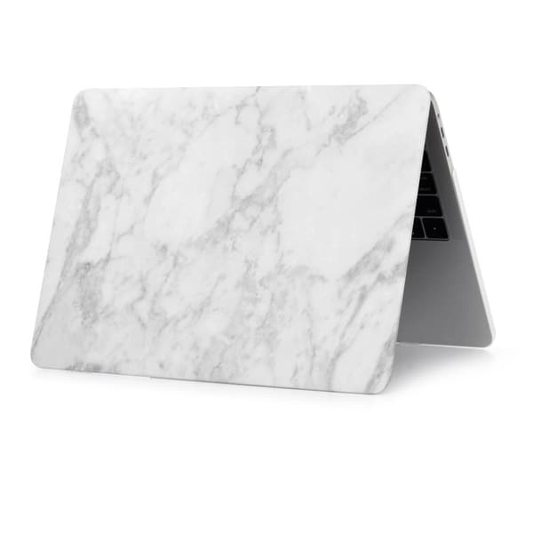MacBook Air 13,3" A1932 (2018) + Retina - modeletui Marmor Lysegrå Grey