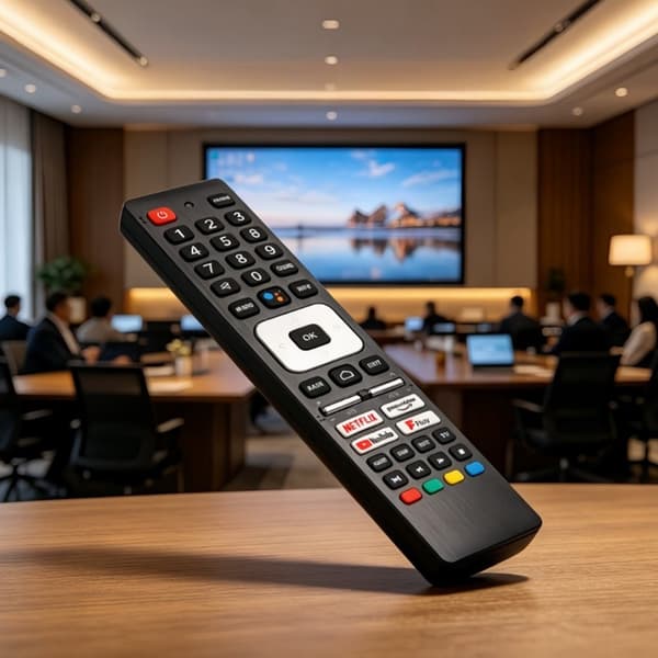 TV fjärrkontroll Ersättning för RMC0139N För Sharp TV RöstFunktion Svart
