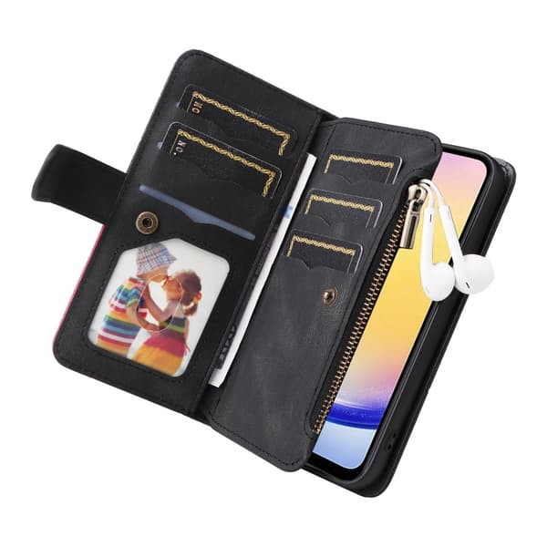 KT multifunktions - serie - 5 til Samsung Galaxy A25 telefonetui Black