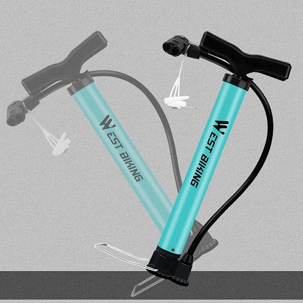 120PSI Sykkelpumpe Luftinflator Vei MTB Sykkel Dekk Blue one size