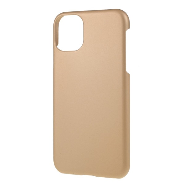 Rubberized Plastic Hard Back Case for iPhone 11 Pro - Gold Black