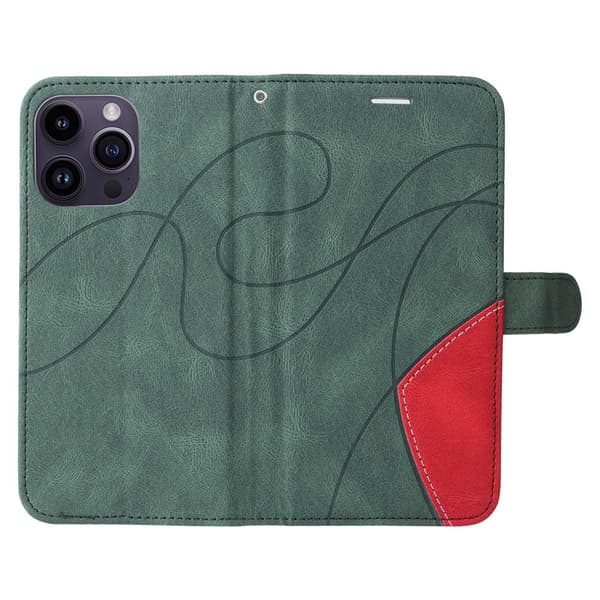 Til iPhone 15 Pro Max KT Series - 1 Dobbeltfarvet etui Green