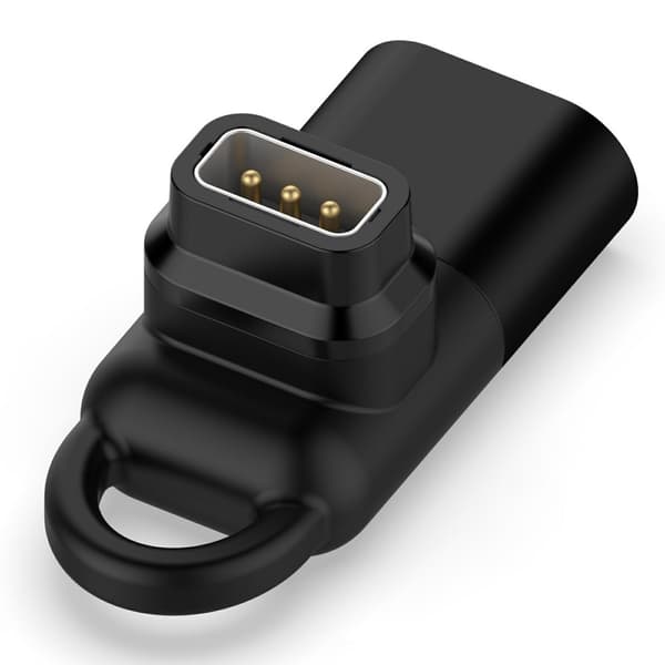 Adapter / Lader W332 for Coros Pace Pro med USB-C-kontakt Black