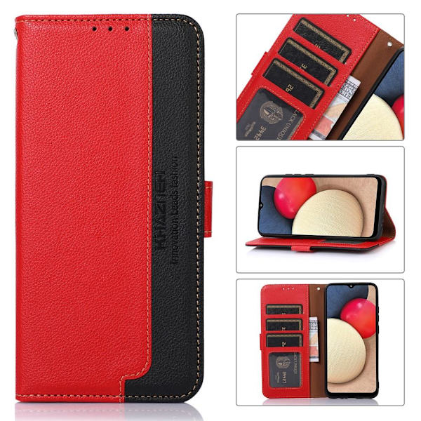 Samsung Galaxy S22 5G RFID-blokering KHAZNEH telefoncover - rød/sort Red