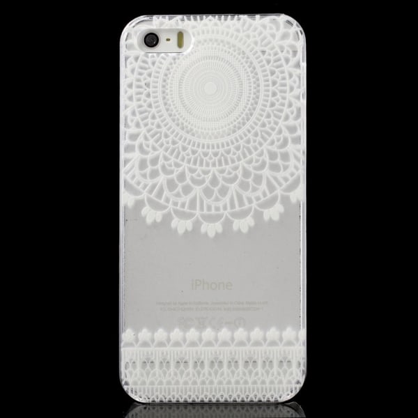iPhone 5/5s Skal Flower Pattern Transparent