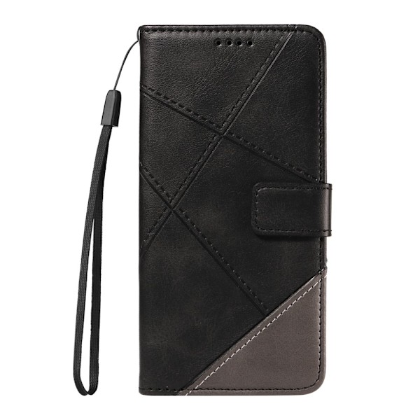 Plånboksfodral till iPhone 16e - Geometric Line Svart