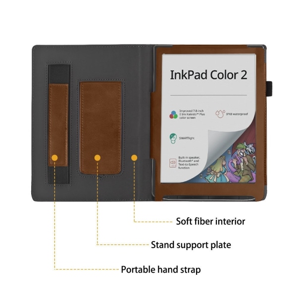 Læsetablet etui Til Pocketbook InkPad Color 2 PB743 - Sort Black