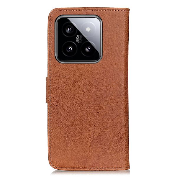 KHAZNEH Til Xiaomi 14 Case Shell Brun Brown