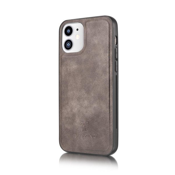 CASE iPhone 12 Mini Tyylikäs Lompakkokotelo - harmaa Grey