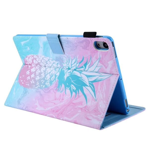 Tablettdeksel med klaff og stativ for iPad 10.9 (2022) - Blå Ananas Blue