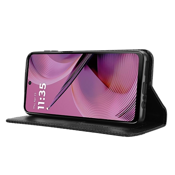 Til Motorola Moto G55 Case Wallet Case Shell Black