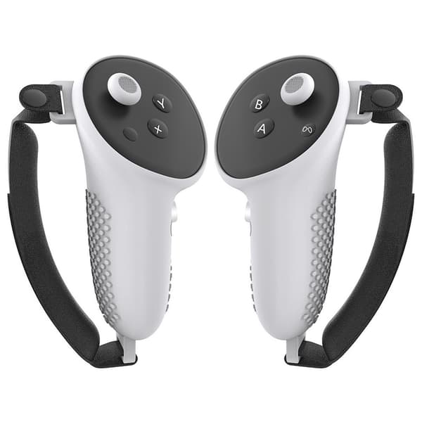 Meta Quest 3 Control Protection Silikonetui med håndstrop - Hvid White