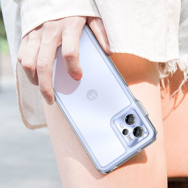 För Motorola Moto G13 / G23 TPU + Akryl Anti-dropp Fodral Skal Transparent