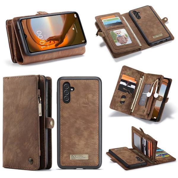 CASEME for Samsung Galaxy A13 5G / A04s 4G 2-i-1 Avtagbar - Kaffe Brown