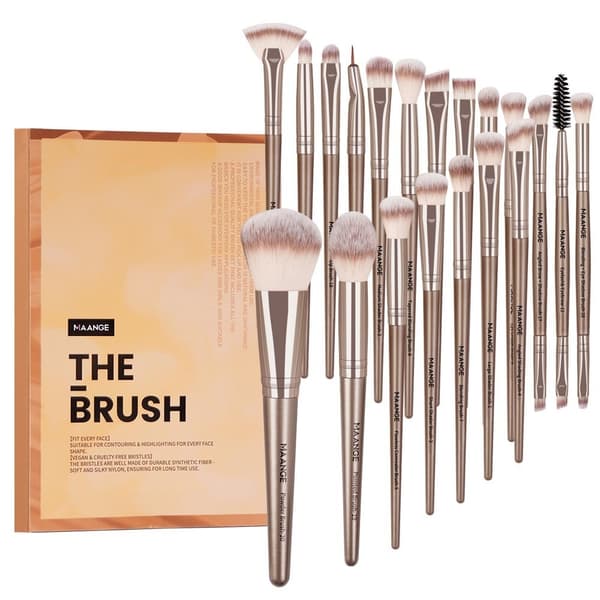 20 fiber øyenskyggebørste Basic Blusher Eyebrow Makeup Makeup Pink