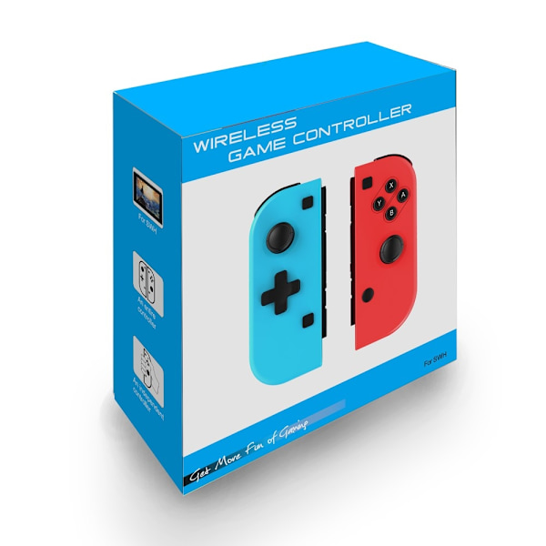 Kompatibel med Nintendo Switch Joypad trådlös Bluetooth-kontroller vänster och höger gamepad Blå