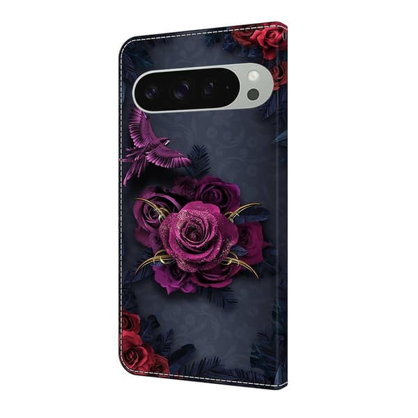 För Google Pixel 10 Pro XL Plånboksfodral Mönstertryckt PU-läder Flip Stativ Mobilfodral multifärg
