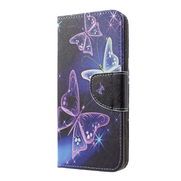 Pattern Wallet Case Samsung Galaxy S10 Plus - Vivid Butterflies Black